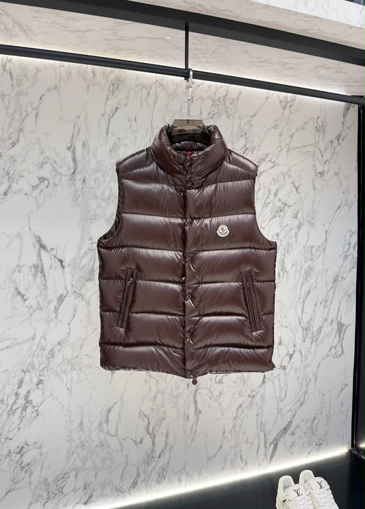 MONCLER GILET IMBOTTITO MARRONE – UOMO STILE URBAN PREMIUM
