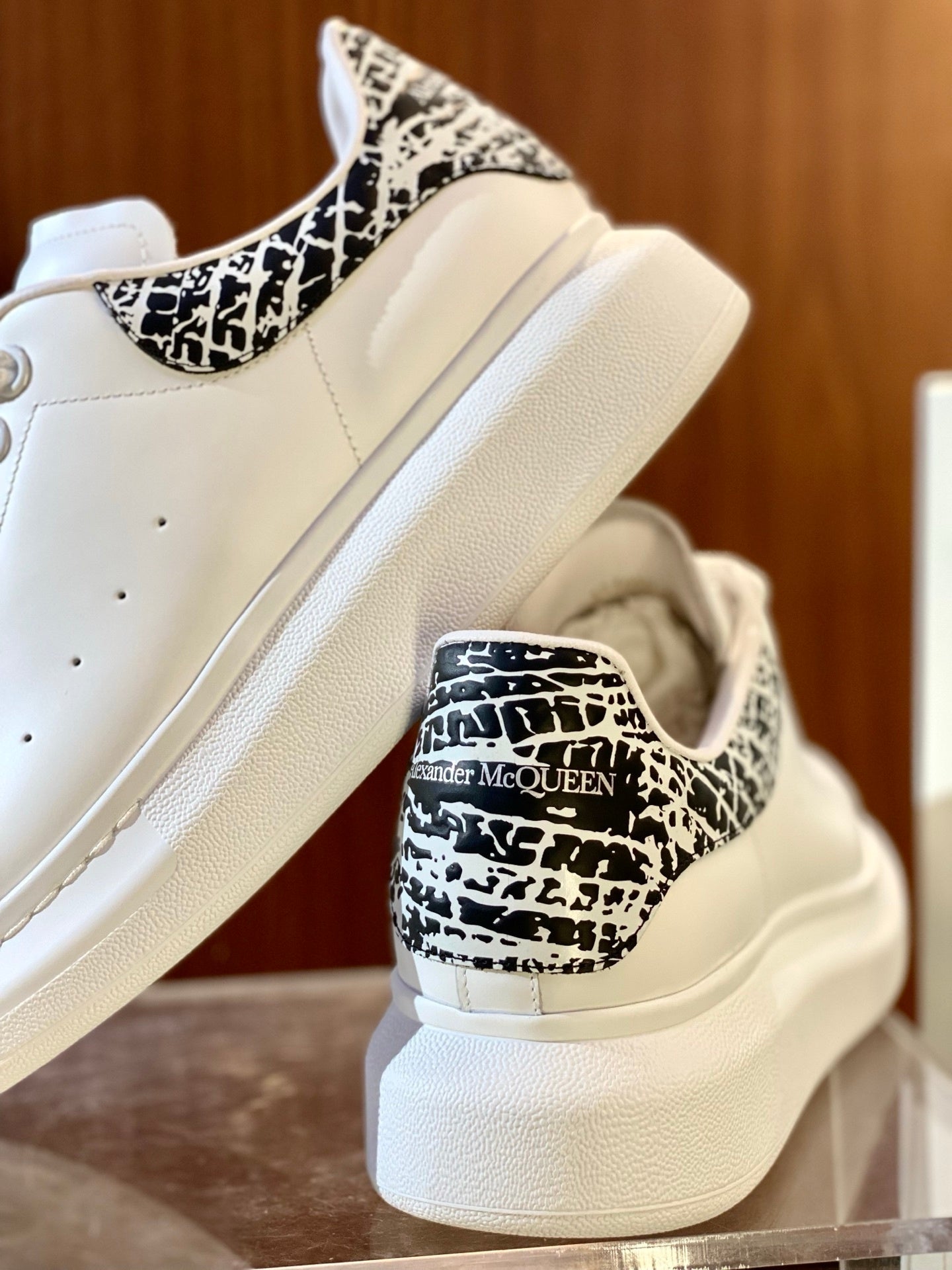 Alexander McQueen Oversized Sneakers — Graffiti Edition)