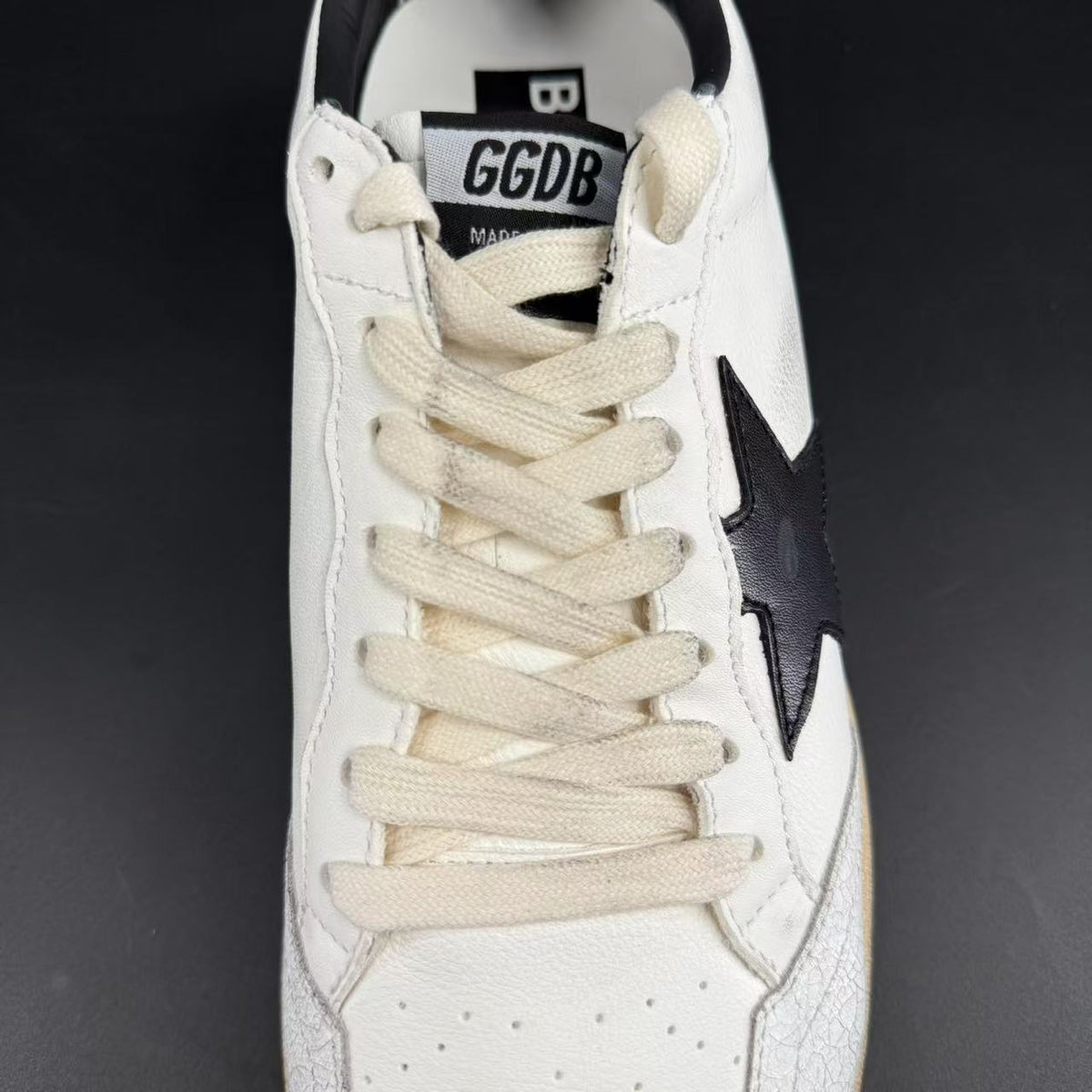 GOLDEN GOOSE STELLA NERA TALLONCINO NERO