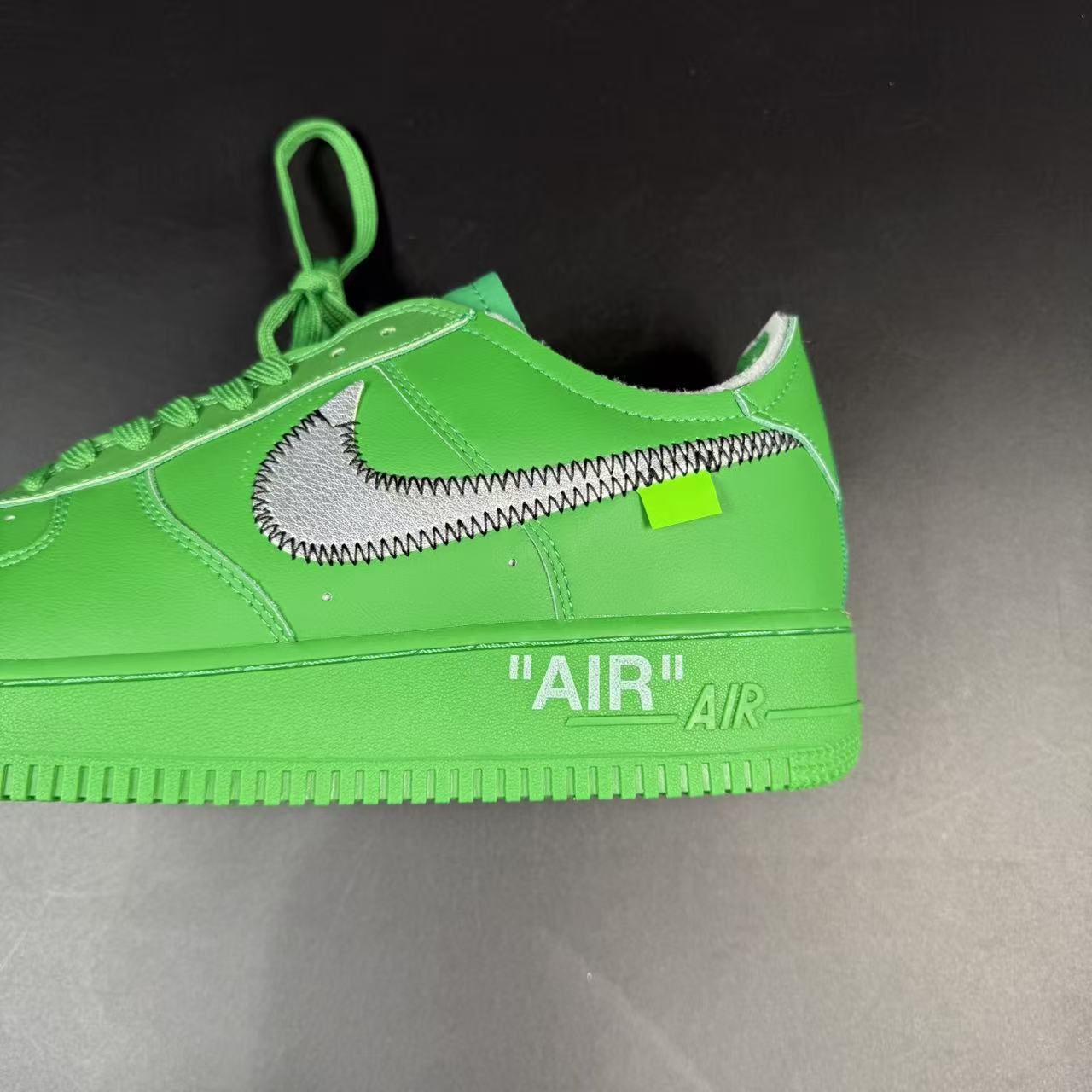 AF1 OFF-W. LIGHT GREEN SPARK