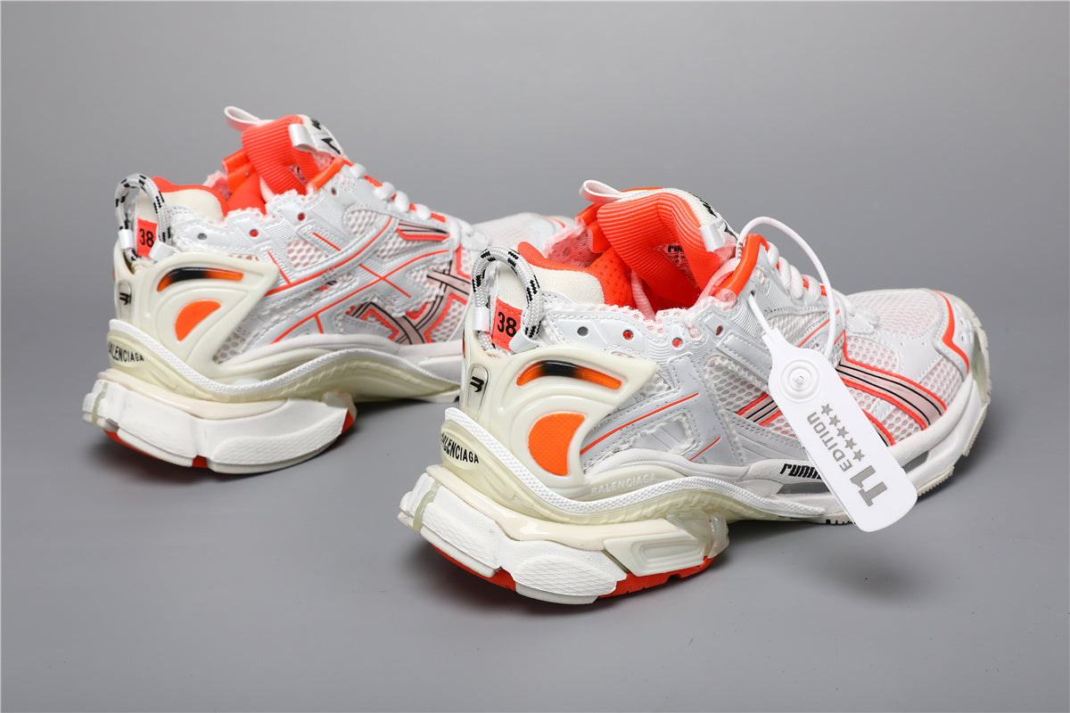 Balenciaga Runner Sneakers White Orange – Uomo Donna | Taglie 35–45