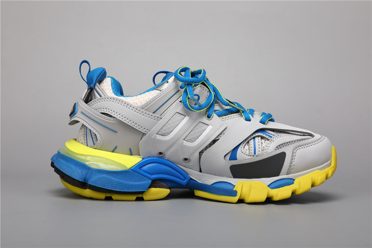 Balenciaga Track Sneakers Grey Blue Yellow – Uomo Donna | Taglie 35–45