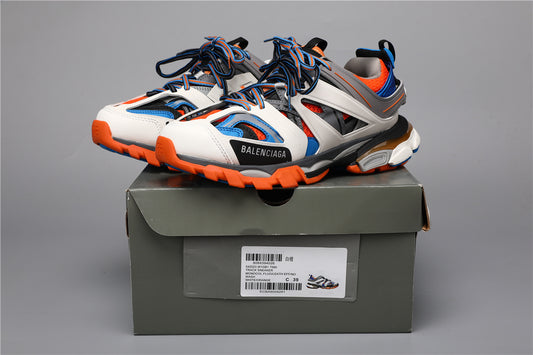 Balenciaga Track Sneakers White Orange Blue – Uomo Donna | Taglie 35–45