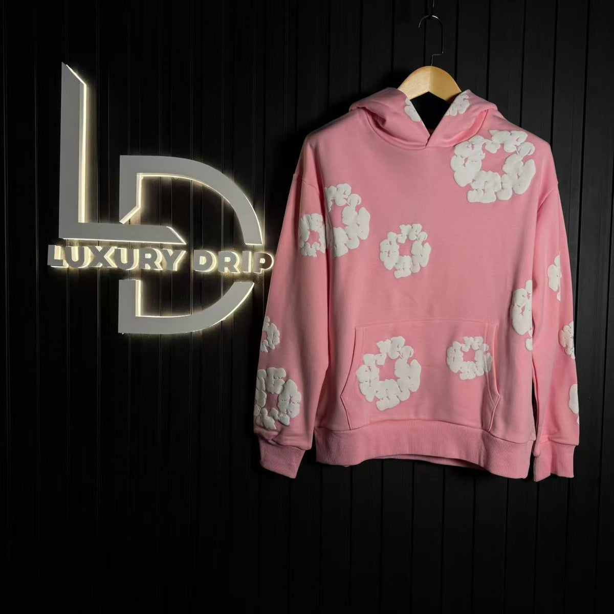 DENIM TEARS – Hoodie pink