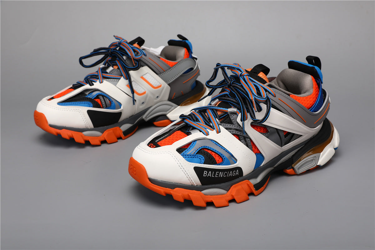 Balenciaga Track Sneakers White Orange Blue – Uomo Donna | Taglie 35–45