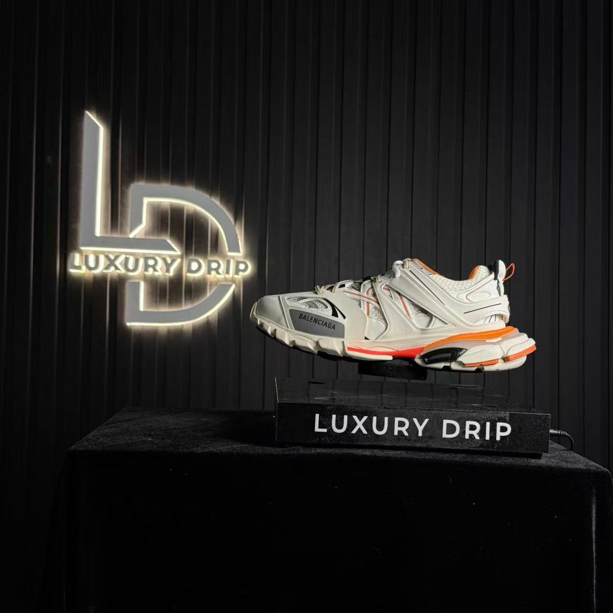 track white orange