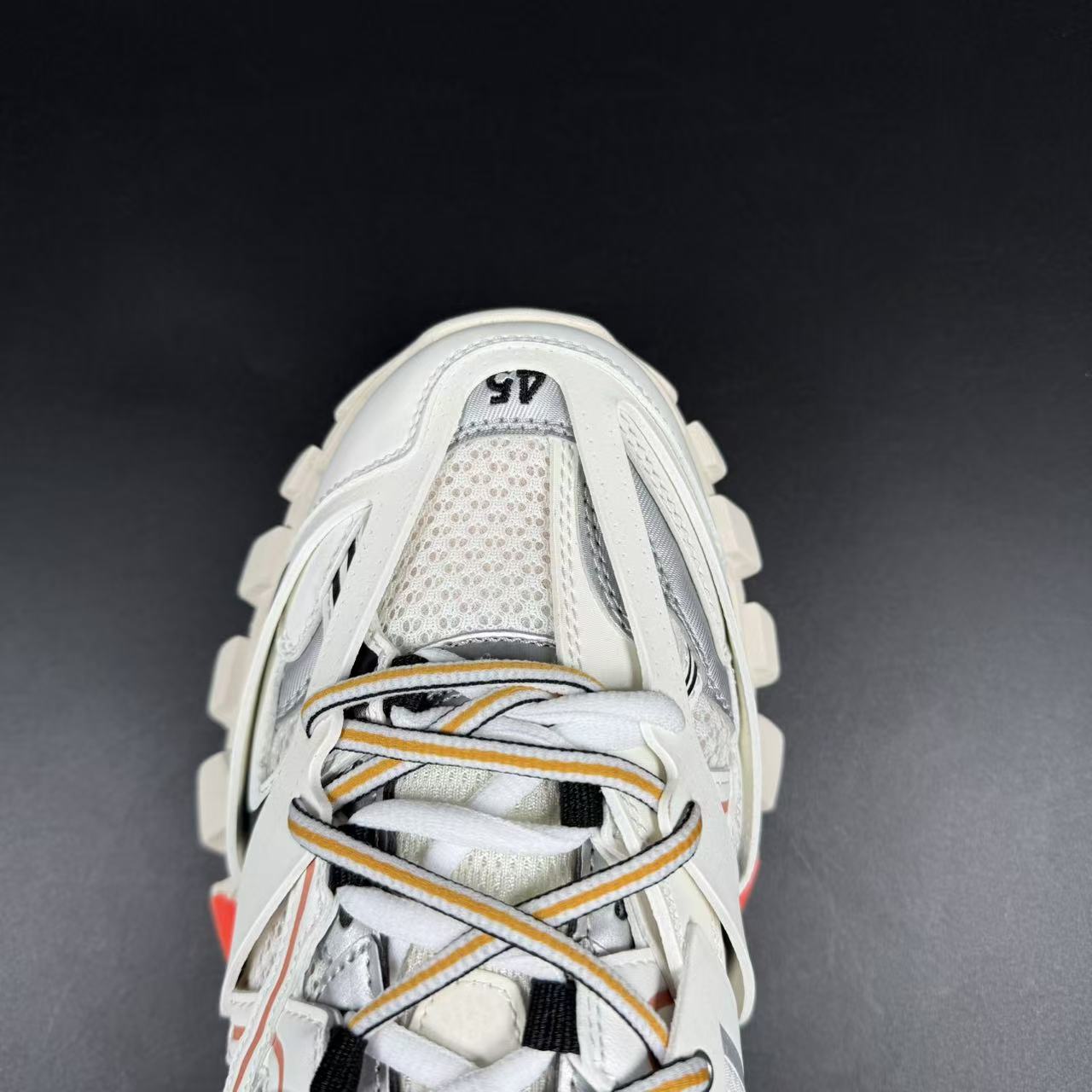 track white orange
