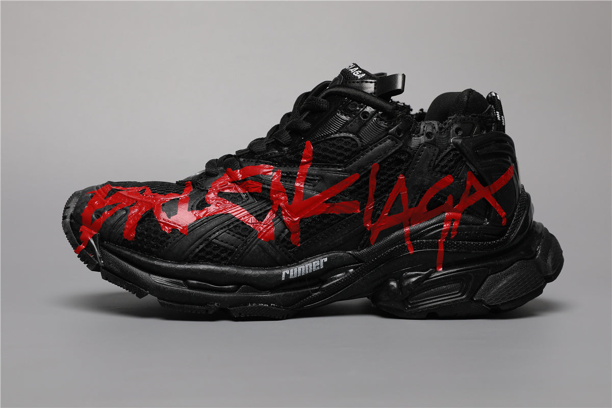 Balenciaga Runner Sneakers Black Graffiti Red – Uomo Donna | Taglie 35–45