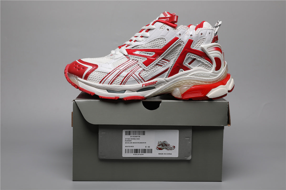 Balenciaga Runner Sneakers White Red – Uomo Donna | Taglie 35–46