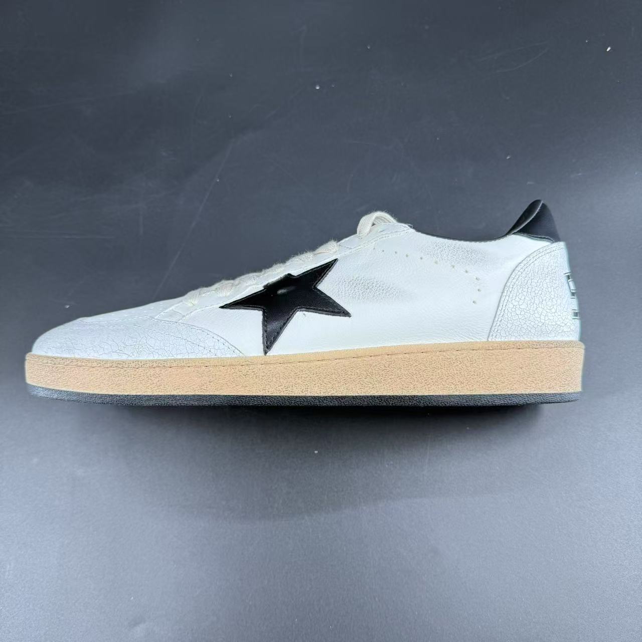 GOLDEN GOOSE STELLA NERA TALLONCINO NERO