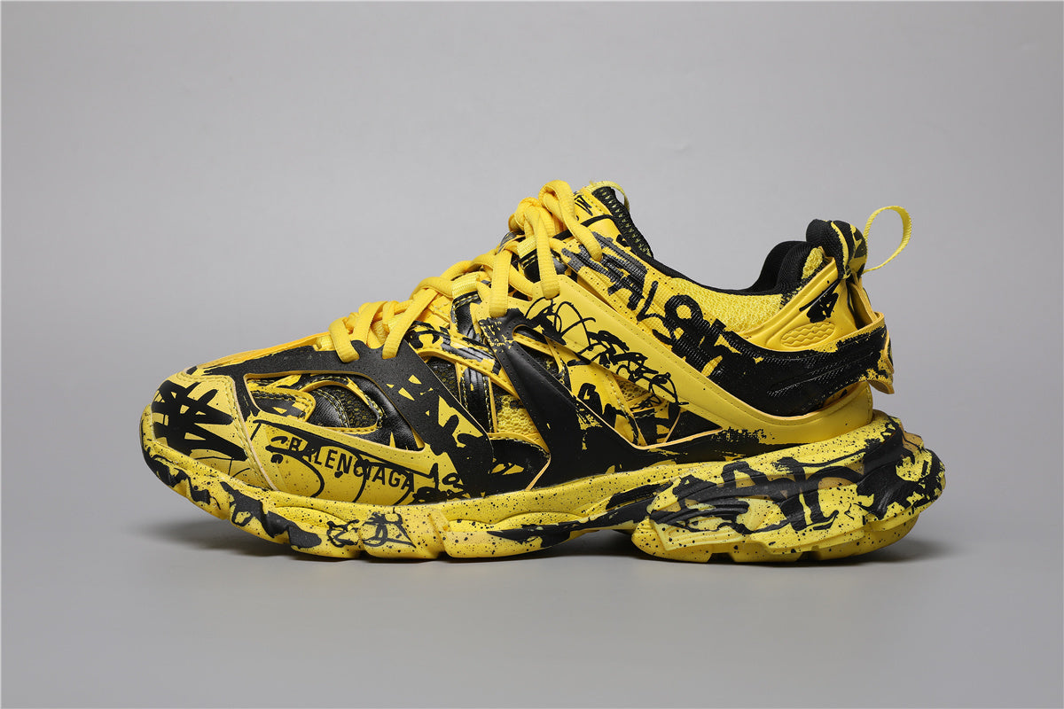 Balenciaga Track Sneakers Graffiti Yellow Black – Uomo Donna | Taglie 35–45