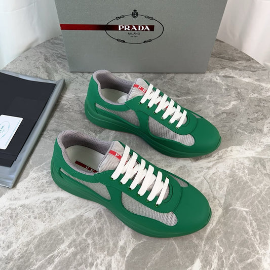 PRADA SNEAKERS GREEN & SILVER – UOMO