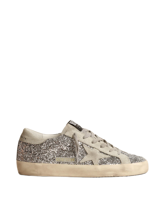 GOLDEN GOOSE IN GLITTER ARGENTO
