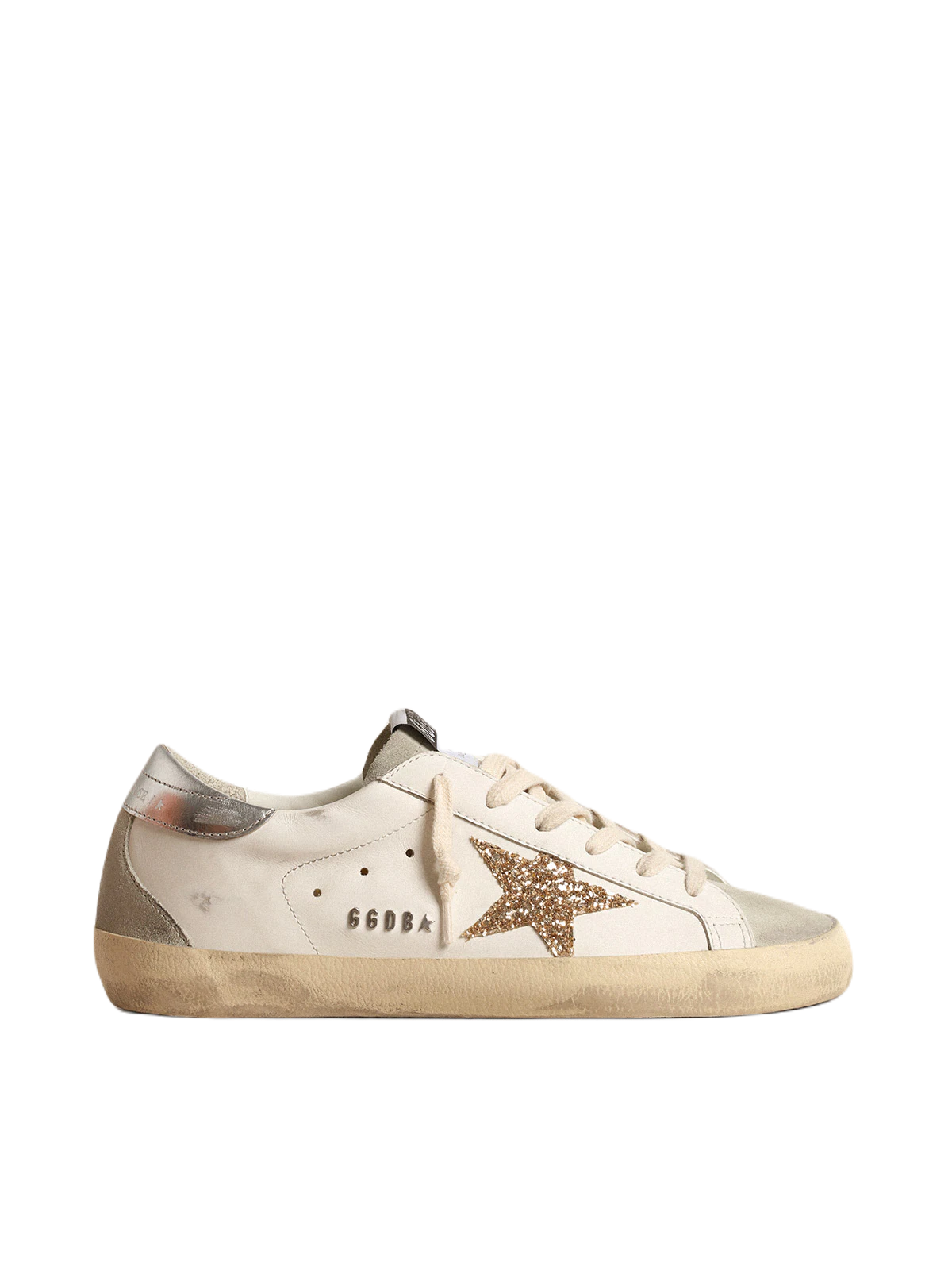 GOLDEN GOOSE STELLA IN GLITTER ORO