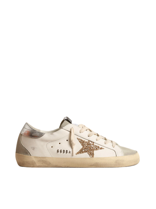 GOLDEN GOOSE STELLA IN GLITTER ORO