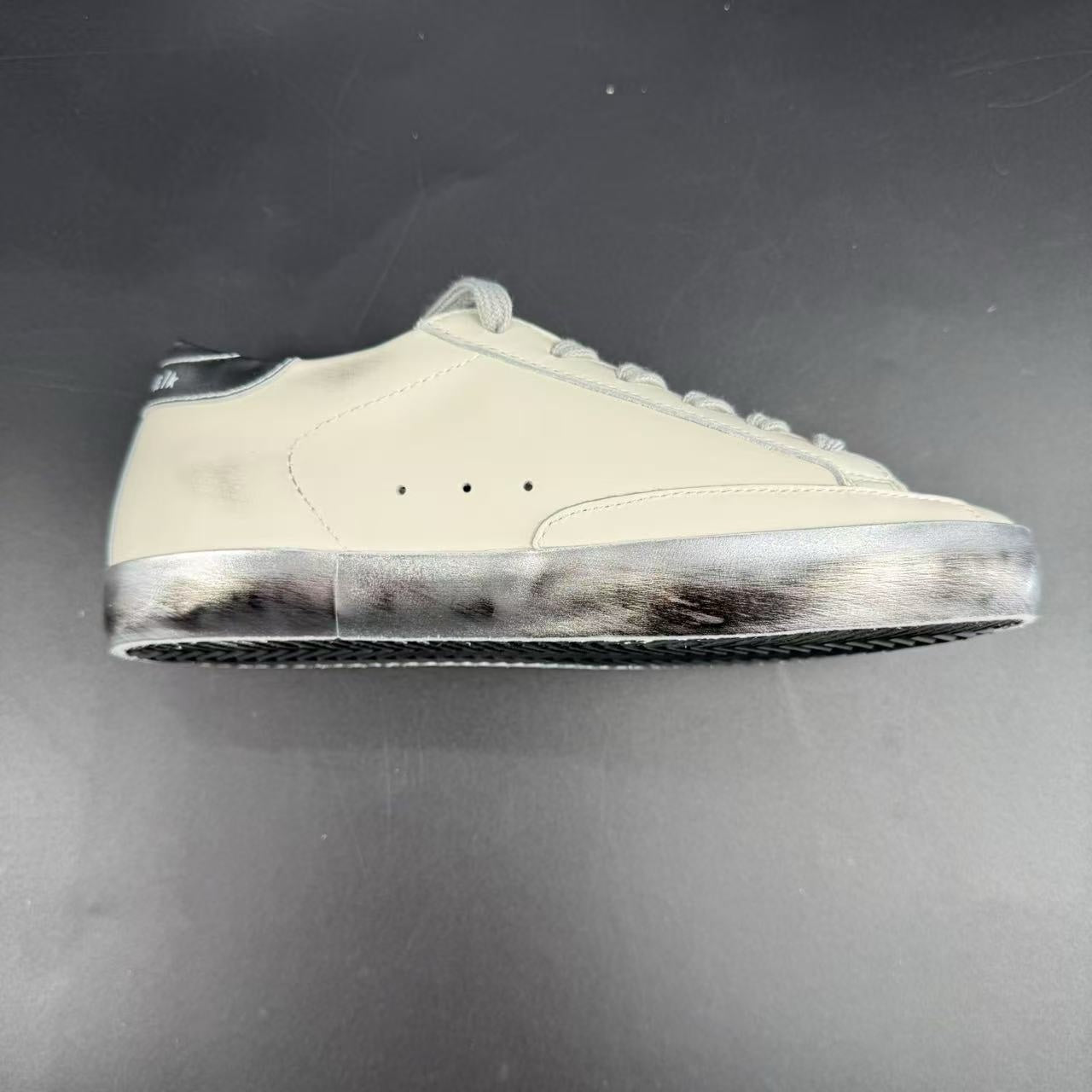 GOLDEN GOOSE FOXING SPARCLE ARGENTO