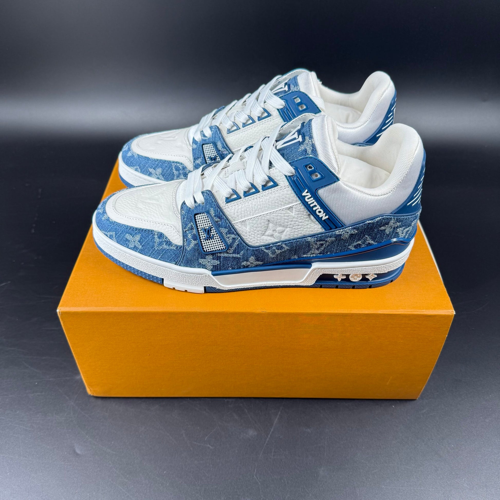 Trainer Monogram Denim White Blue
