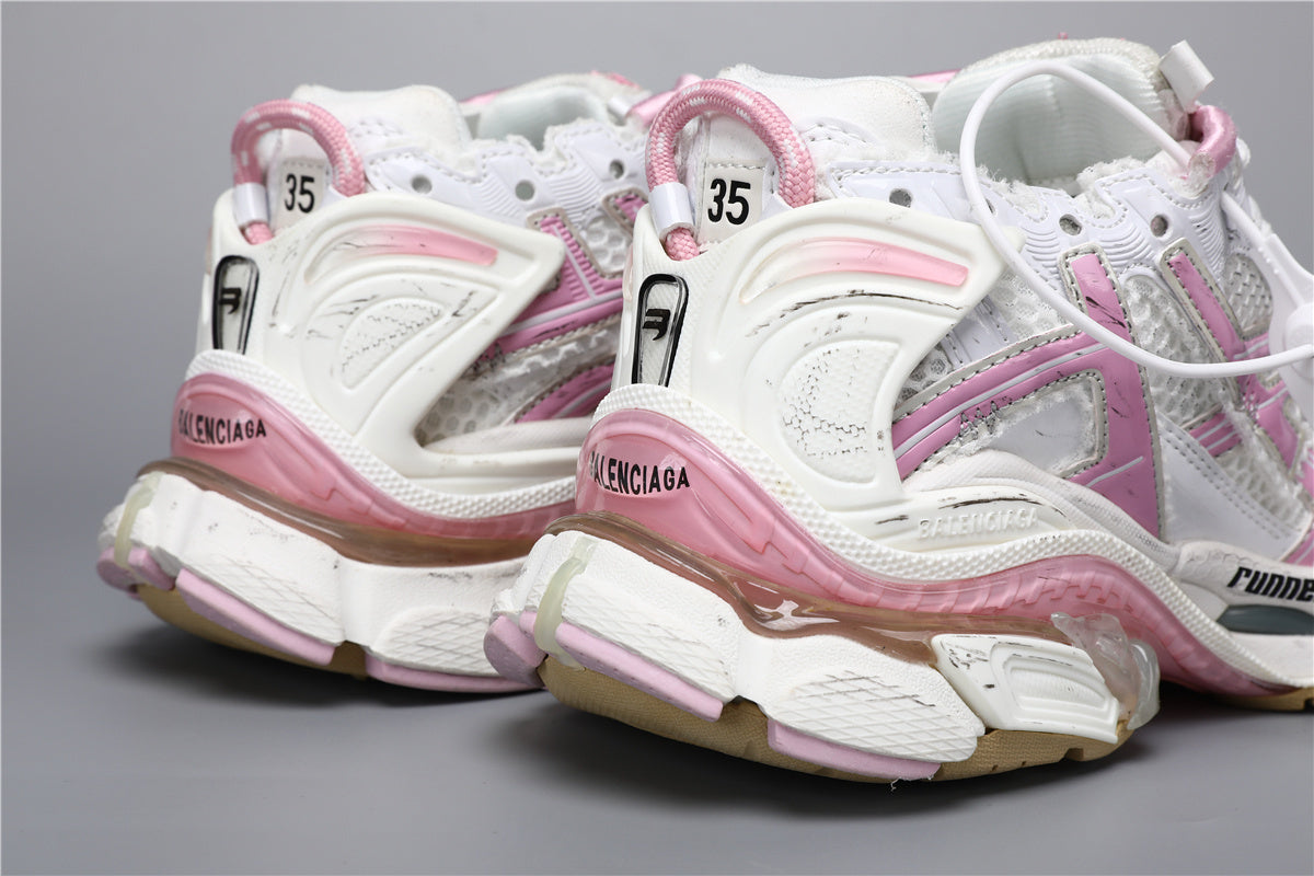 Balenciaga Runner Sneakers White Pink Beige – Donna Uomo | Taglie 35–41