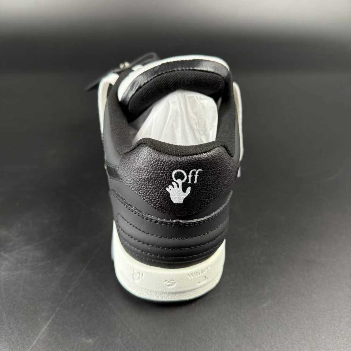 OFF-WHITE OUT OF OFFICE “OOO” CALF LEATHER BLACK