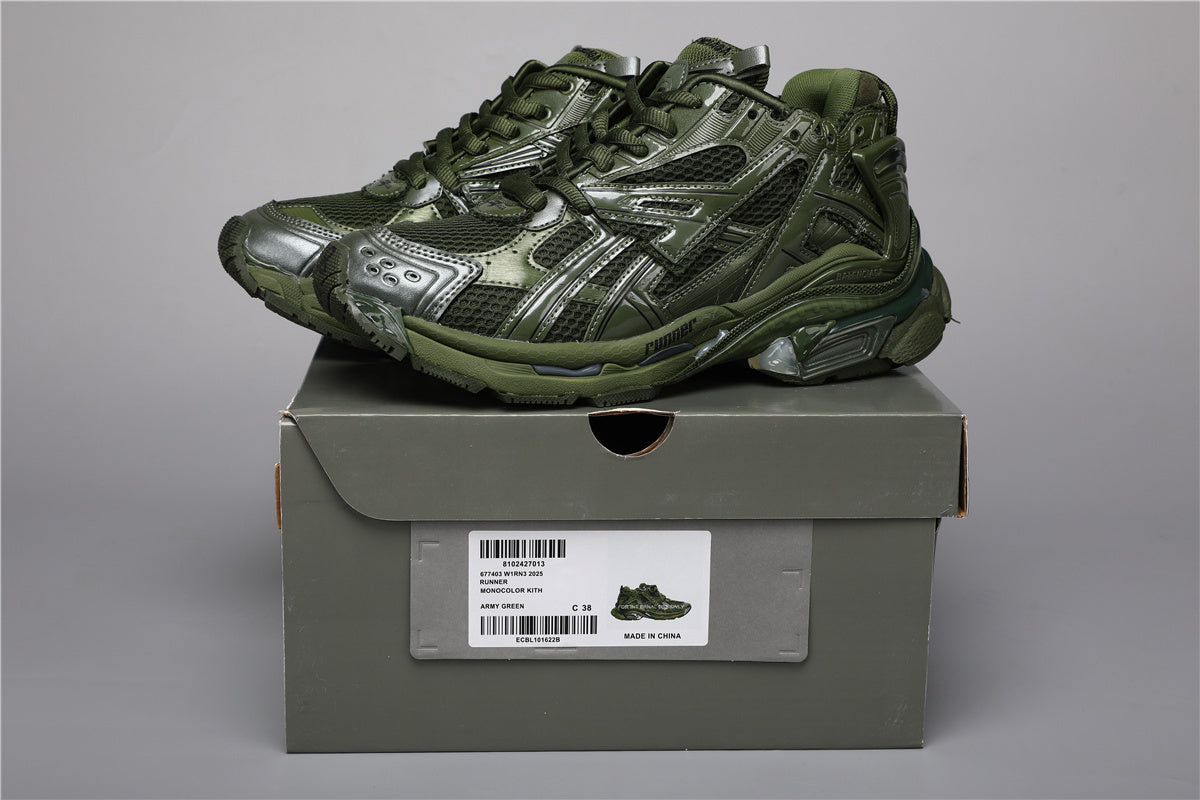 Balenciaga Runner Sneakers Green Military – Uomo Donna | Taglie 35–45