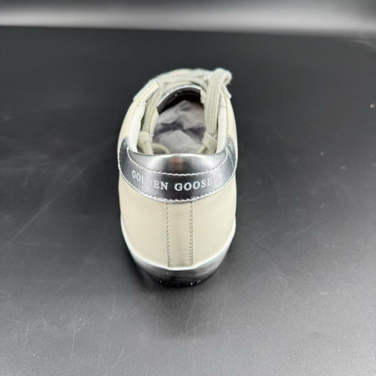 GOLDEN GOOSE FOXING SPARCLE ARGENTO
