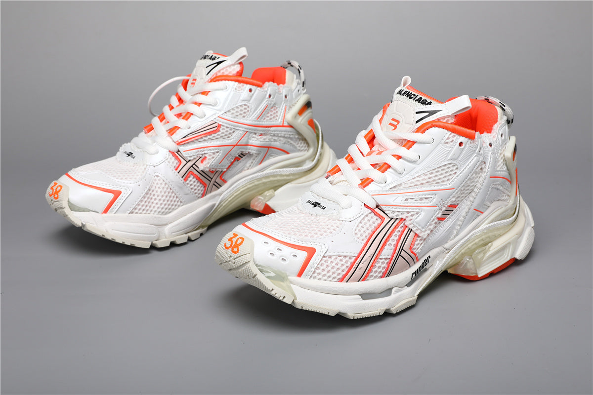 Balenciaga Runner Sneakers White Orange – Uomo Donna | Taglie 35–45