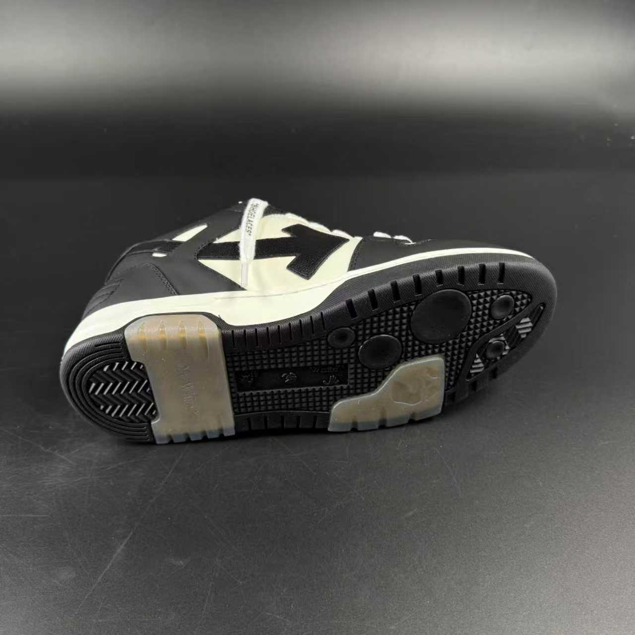 OFF-WHITE OUT OF OFFICE “OOO” CALF LEATHER BLACK