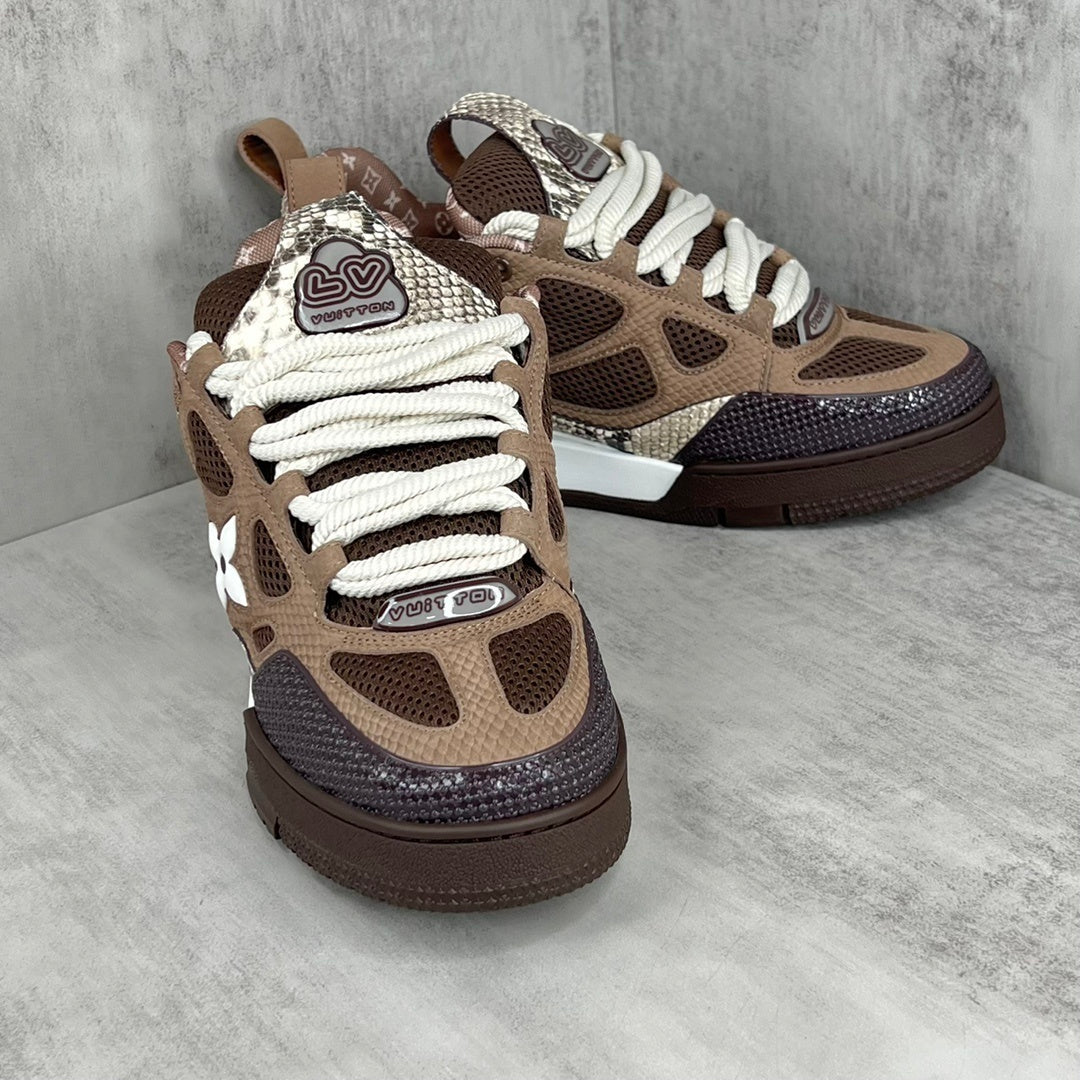Louis Vuitton Skate Brown Snake — Premium Edition