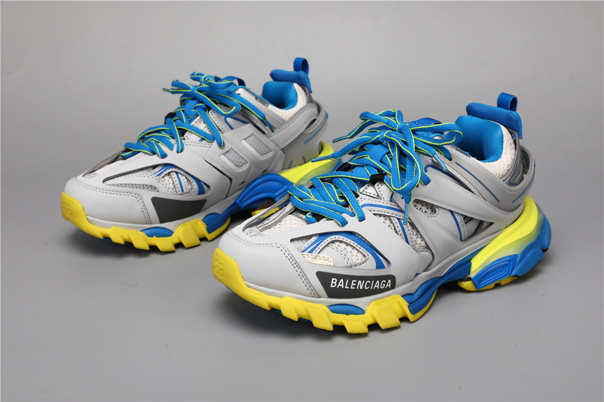 Balenciaga Track Sneakers Grey Blue Yellow – Uomo Donna | Taglie 35–45