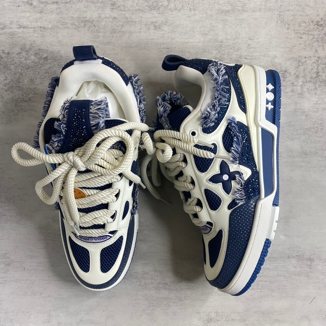 Louis Vuitton Skate Blue Crystal Fringe — Premium Edition