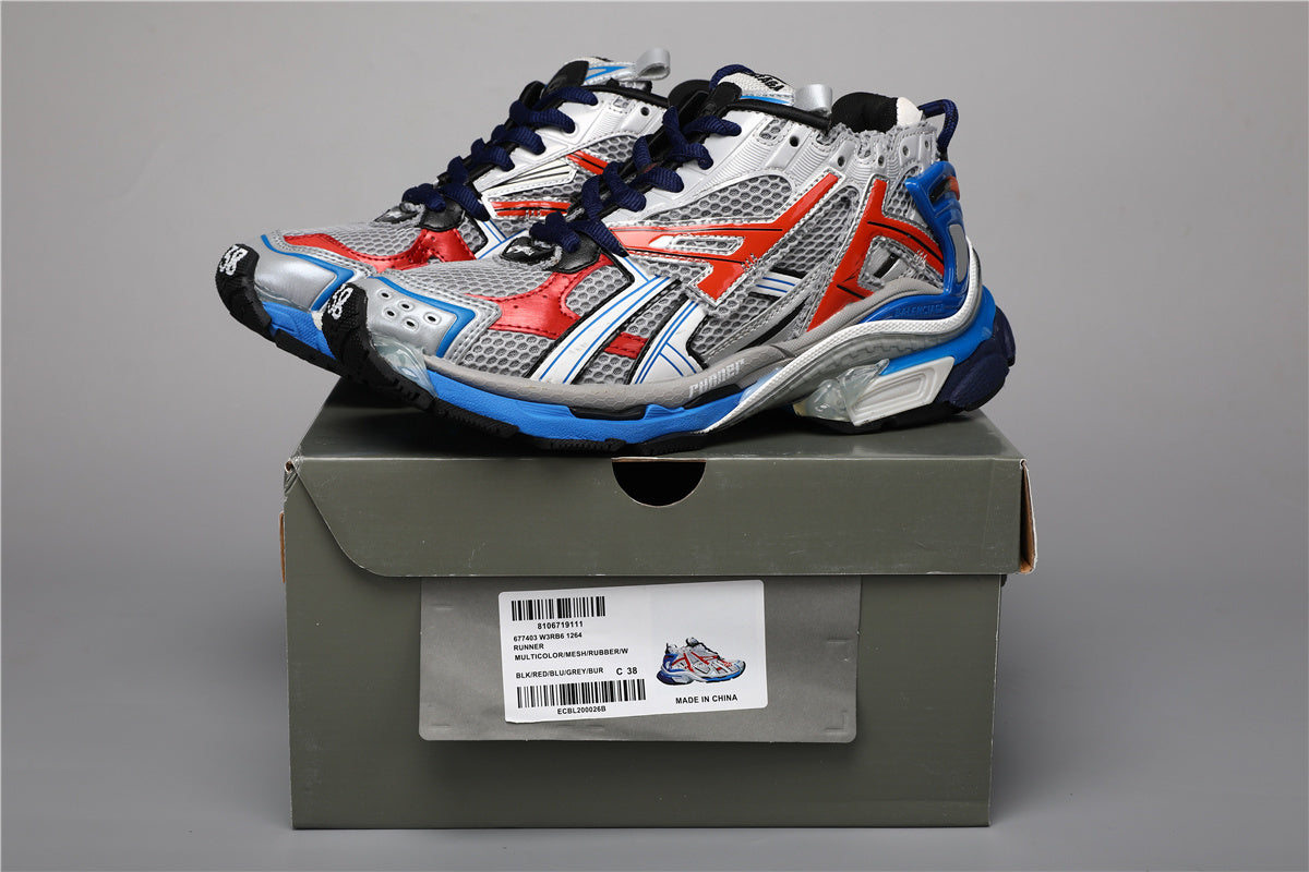 Balenciaga Runner Sneakers Blue Red Grey – Uomo Donna | Taglie 35–45