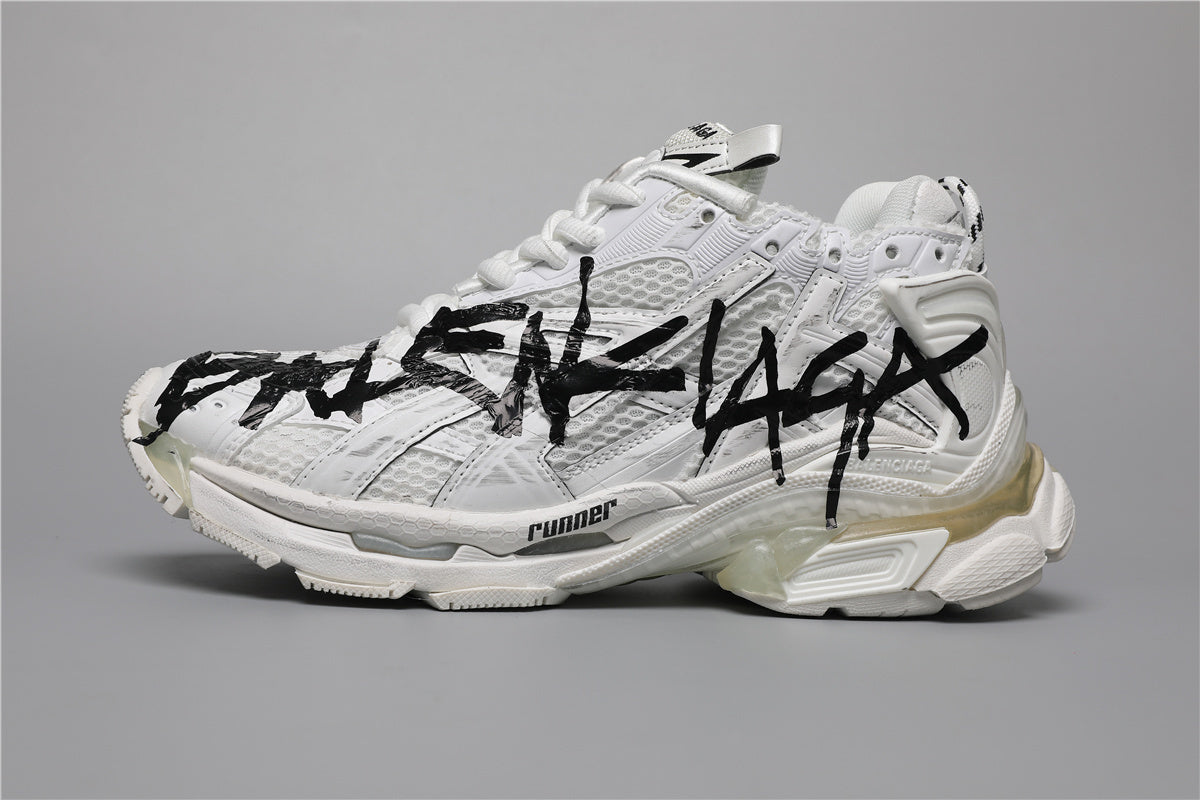 Balenciaga Runner Sneakers White Graffiti Black – Uomo Donna | Taglie 35–45