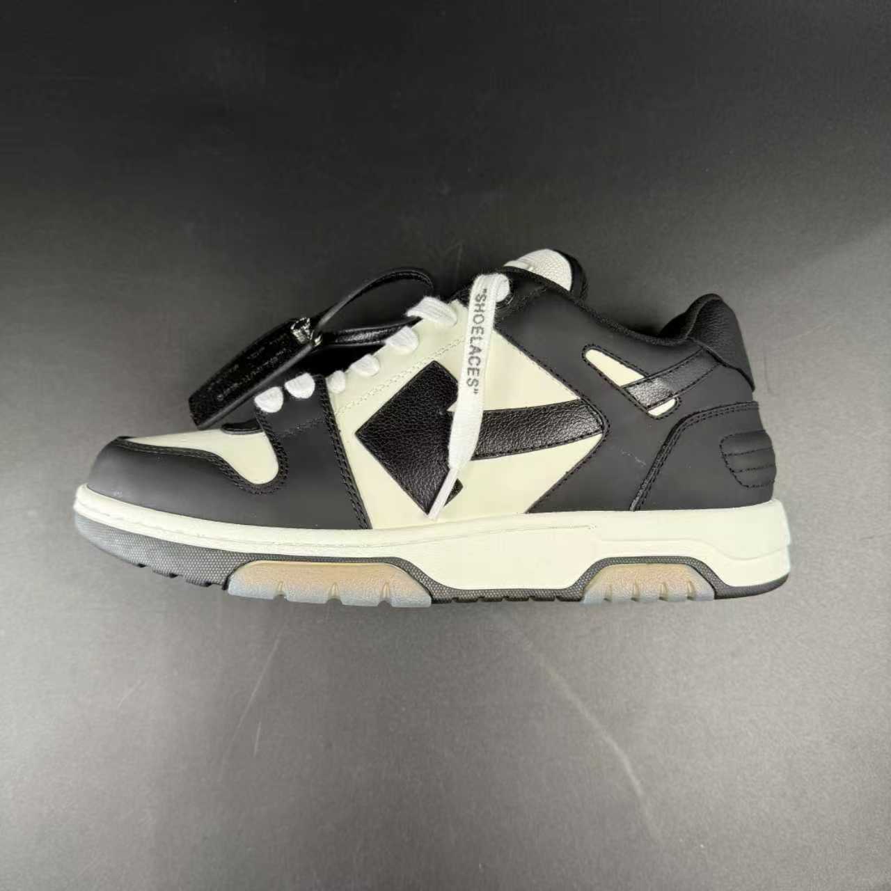 OFF-WHITE OUT OF OFFICE “OOO” CALF LEATHER BLACK
