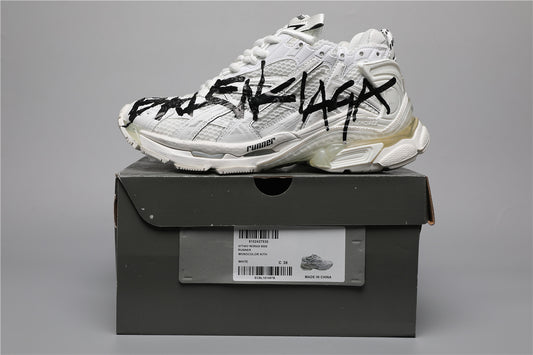 Balenciaga Runner Sneakers White Graffiti Black – Uomo Donna | Taglie 35–45