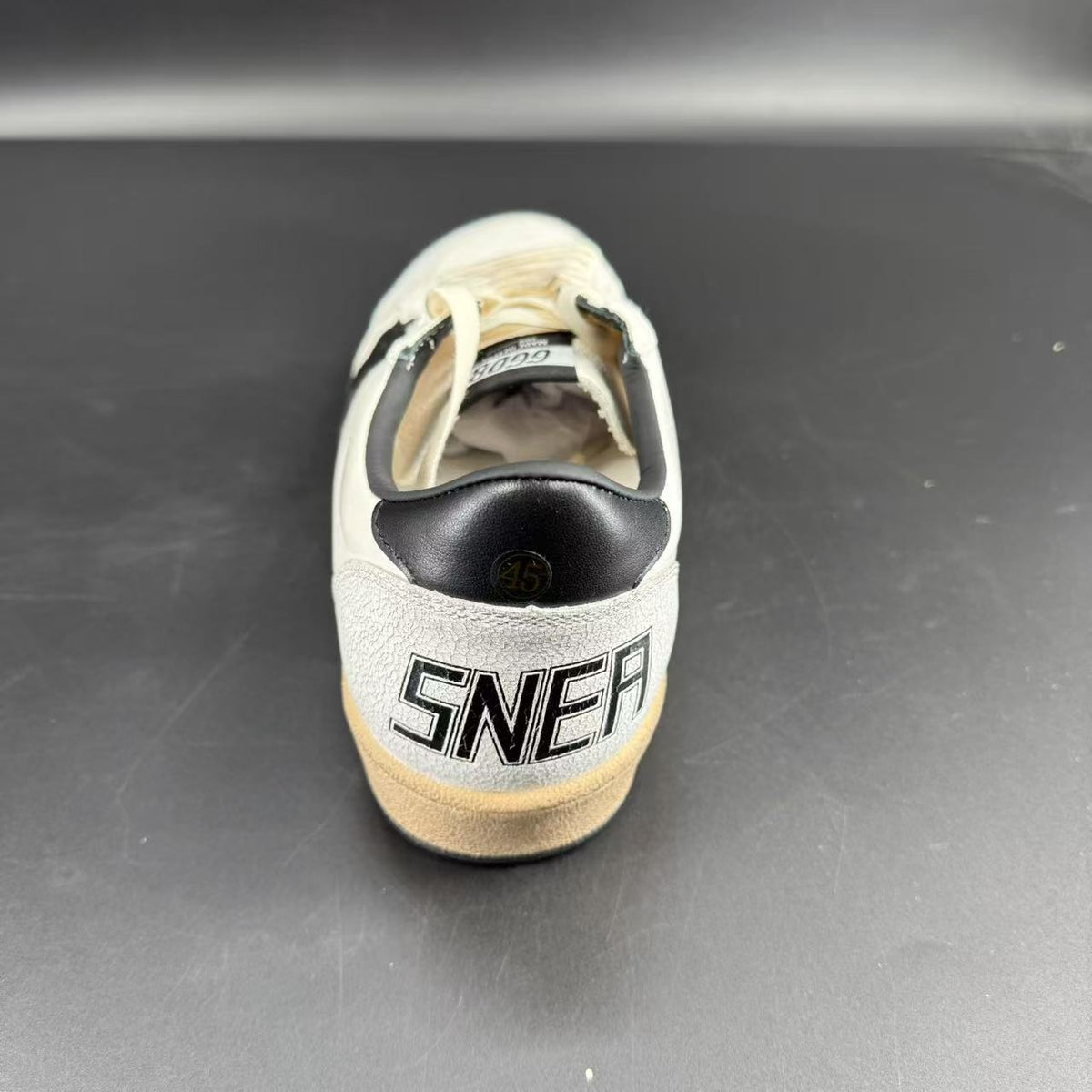 GOLDEN GOOSE STELLA NERA TALLONCINO NERO