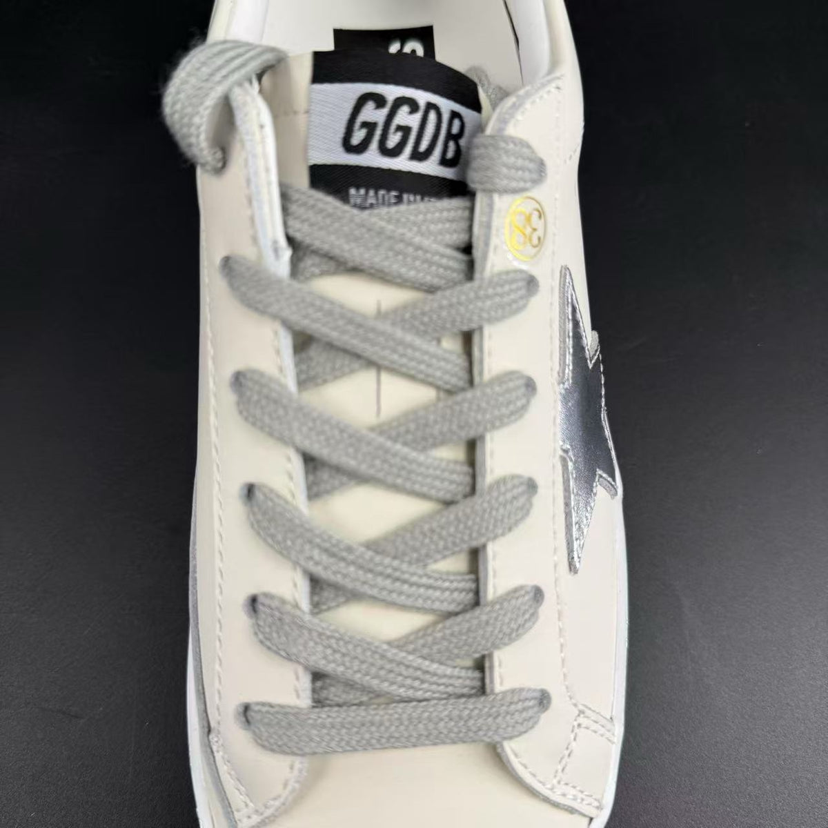 GOLDEN GOOSE FOXING SPARCLE ARGENTO