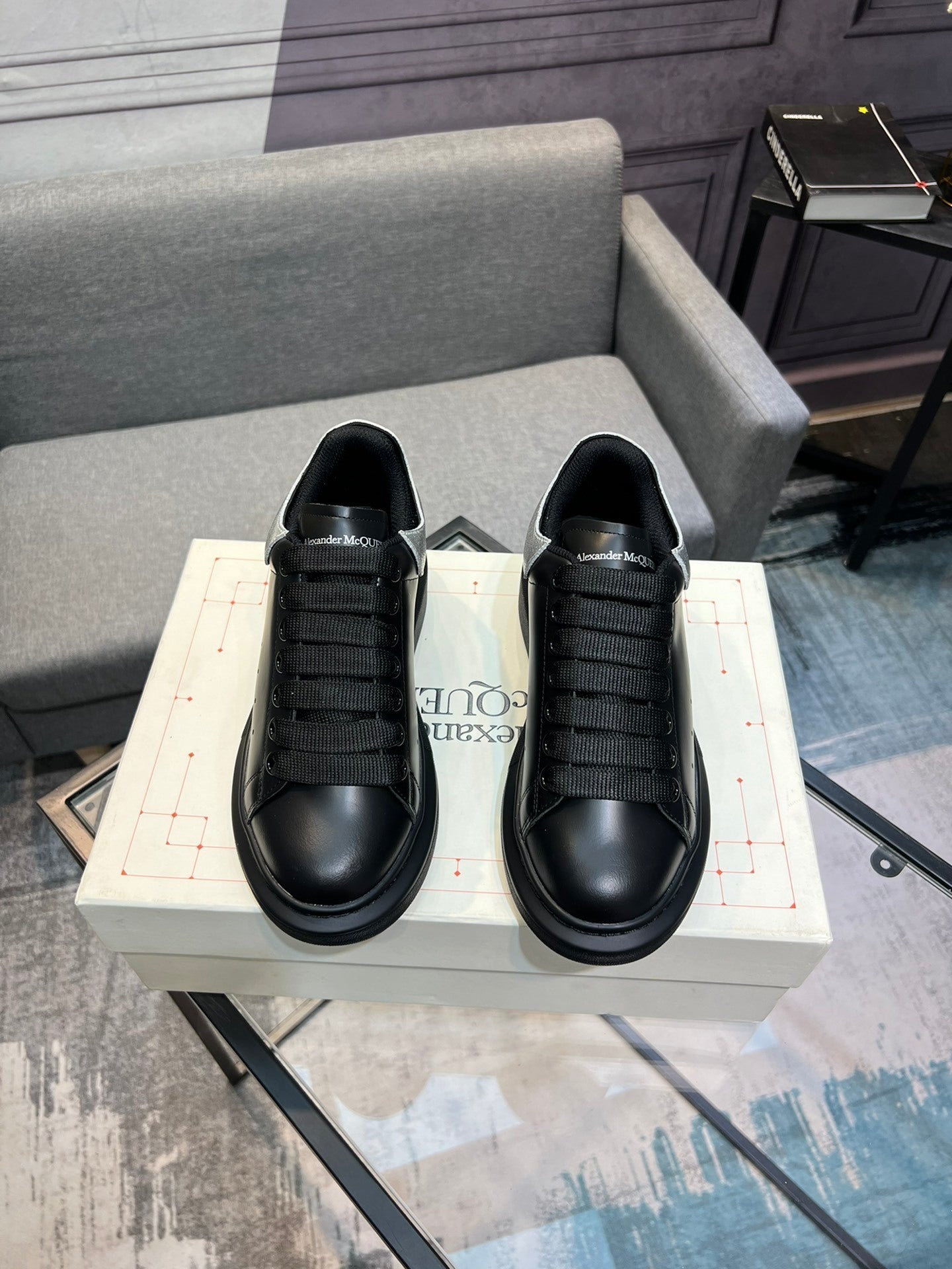 Alexander McQueen Oversized Black Silver – Sneakers Uomo Donna | Taglie 34–45