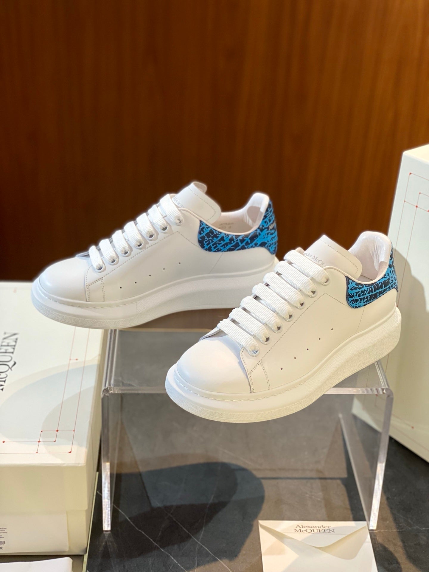 Alexander McQueen Oversized Sneakers — Graffiti Edition)