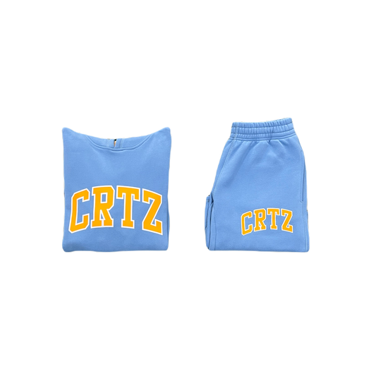 BABY BLUE LETTER SUIT