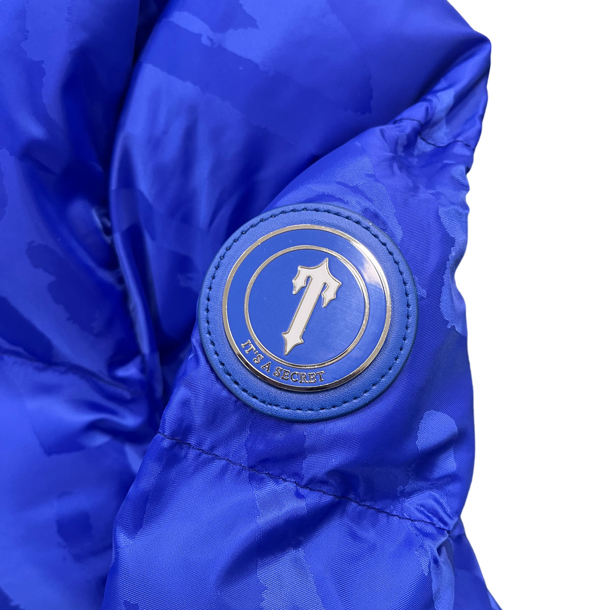 IRONGATE T JACQUARD PUFFER JACKET – BLUE