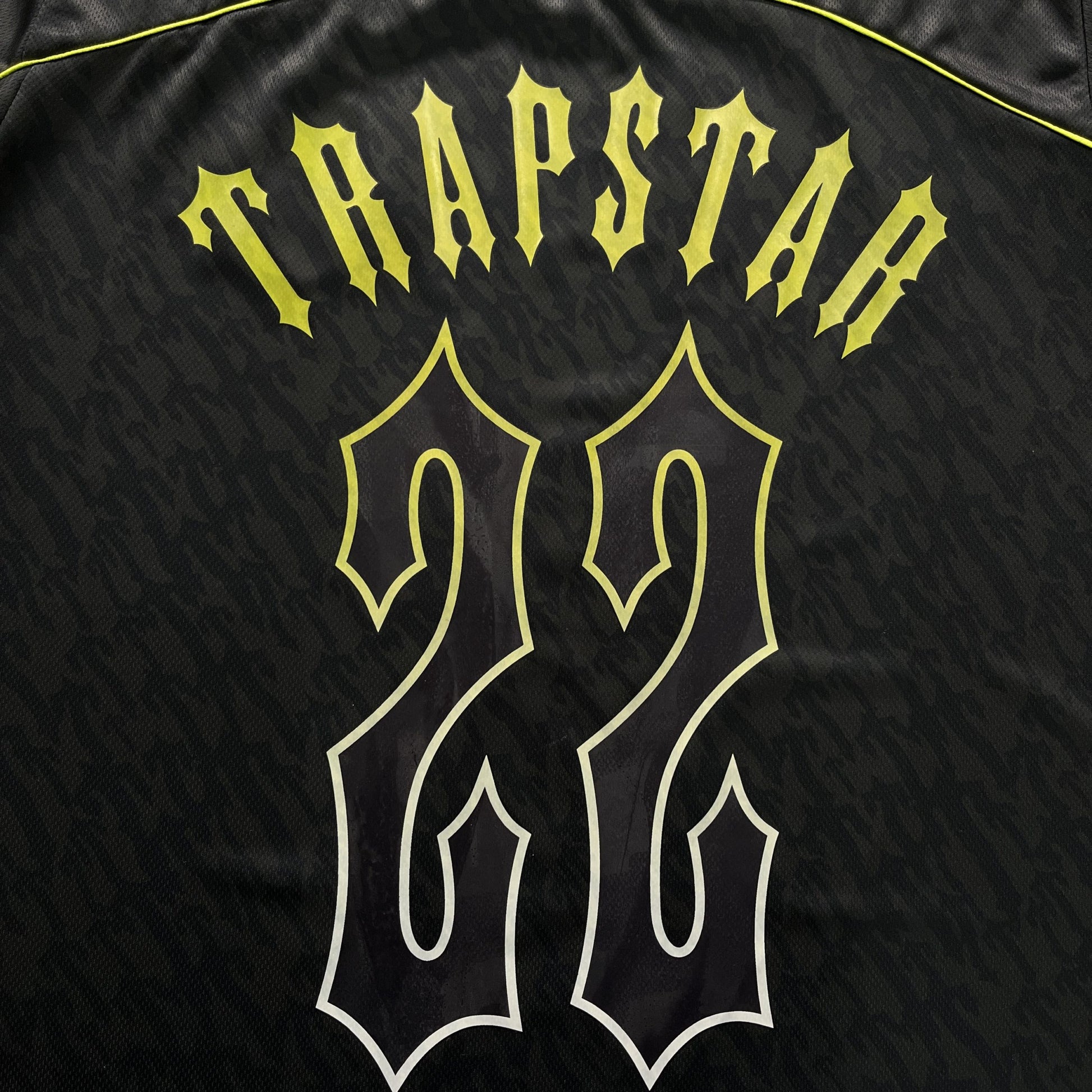 T-SHIRT FOOTBALL JERSEY-BLACK-LIME