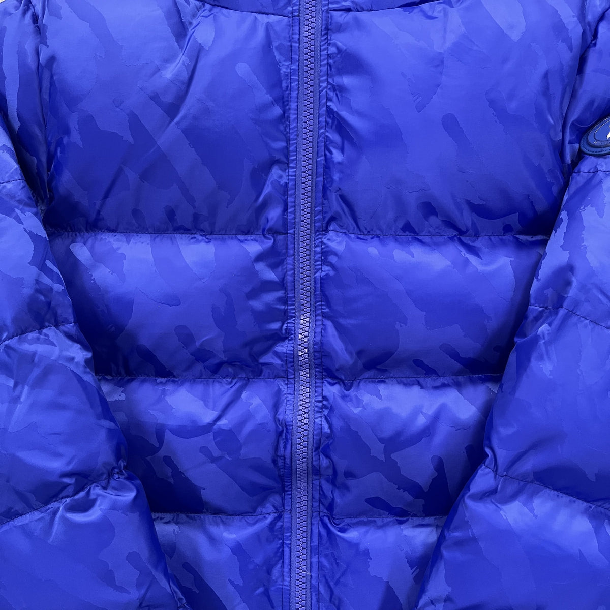 IRONGATE T JACQUARD PUFFER JACKET – BLUE