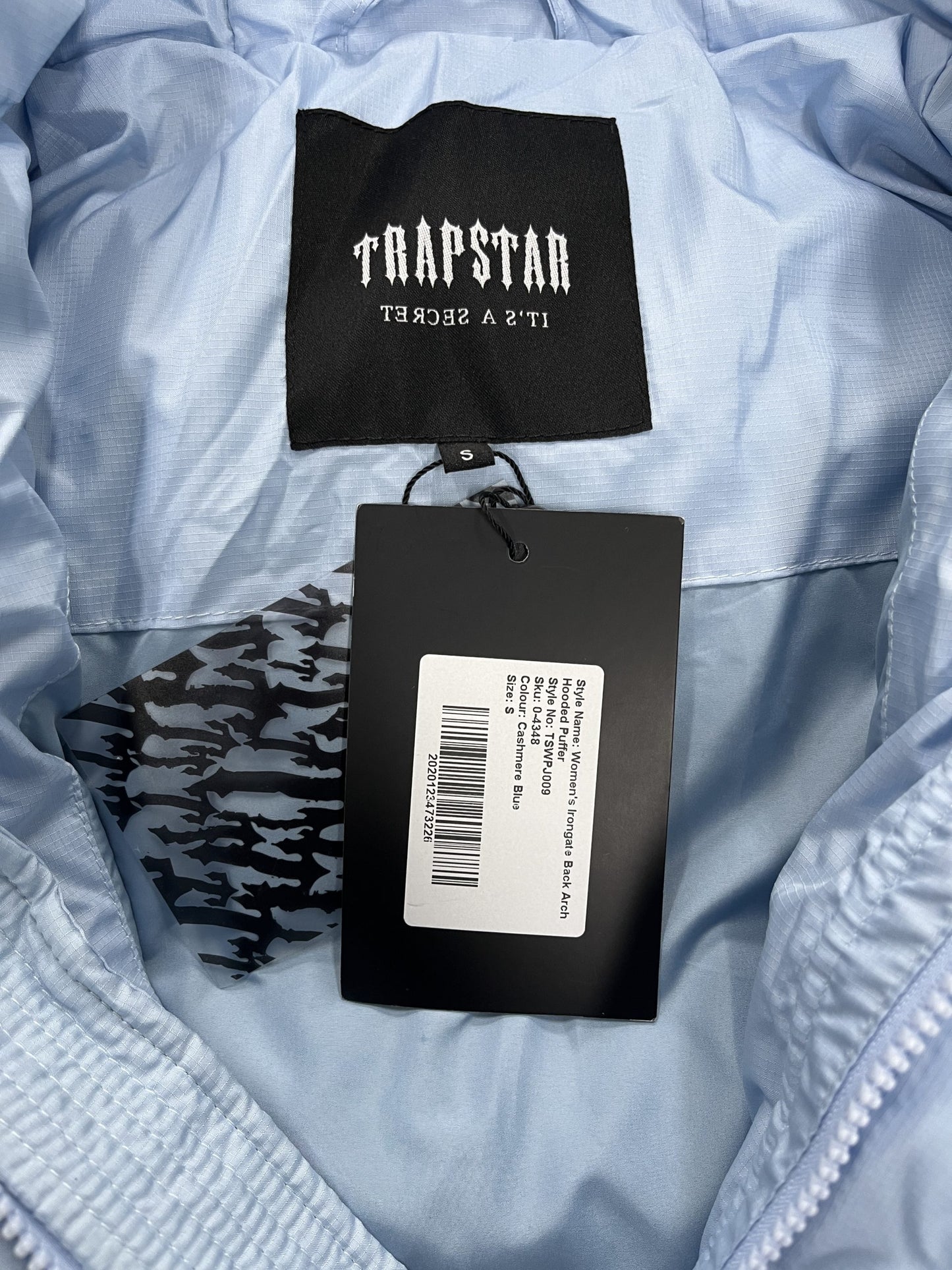 WOMEN’S DECODEED HOODED PUFFER 2.0 JACKET- ICE BLUE