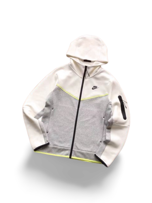 NK TECH FLEECE – WHITE/GREY (completa)