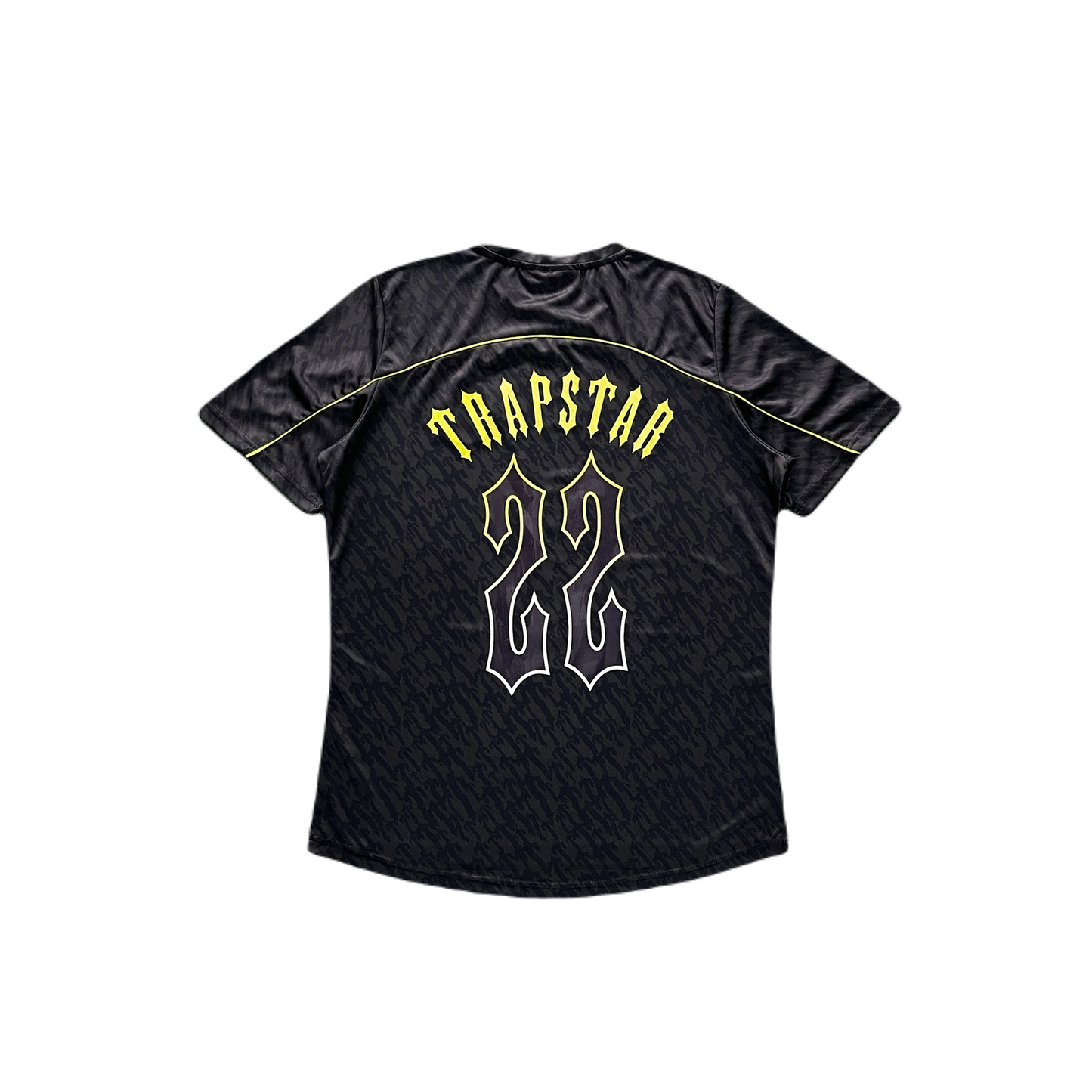 T-SHIRT FOOTBALL JERSEY-BLACK-LIME