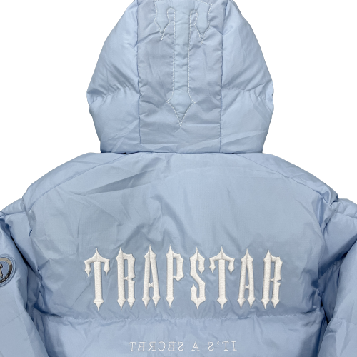 DECODED HOODED PUFFER 2.0 JACKET – ICE BLUE