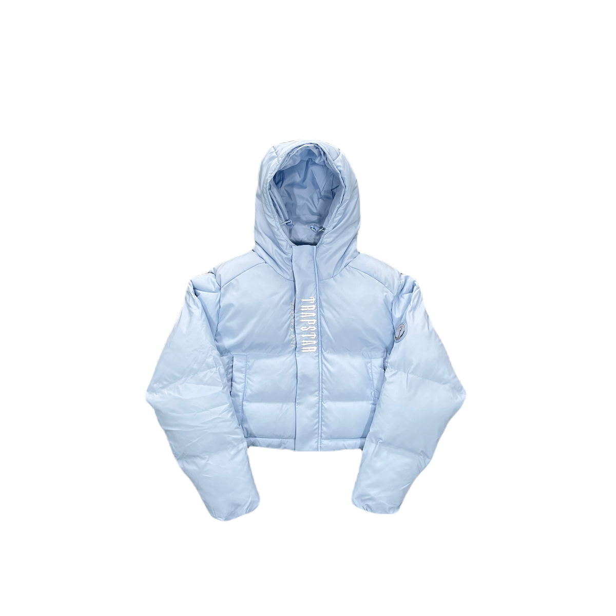 WOMEN’S DECODEED HOODED PUFFER 2.0 JACKET- ICE BLUE