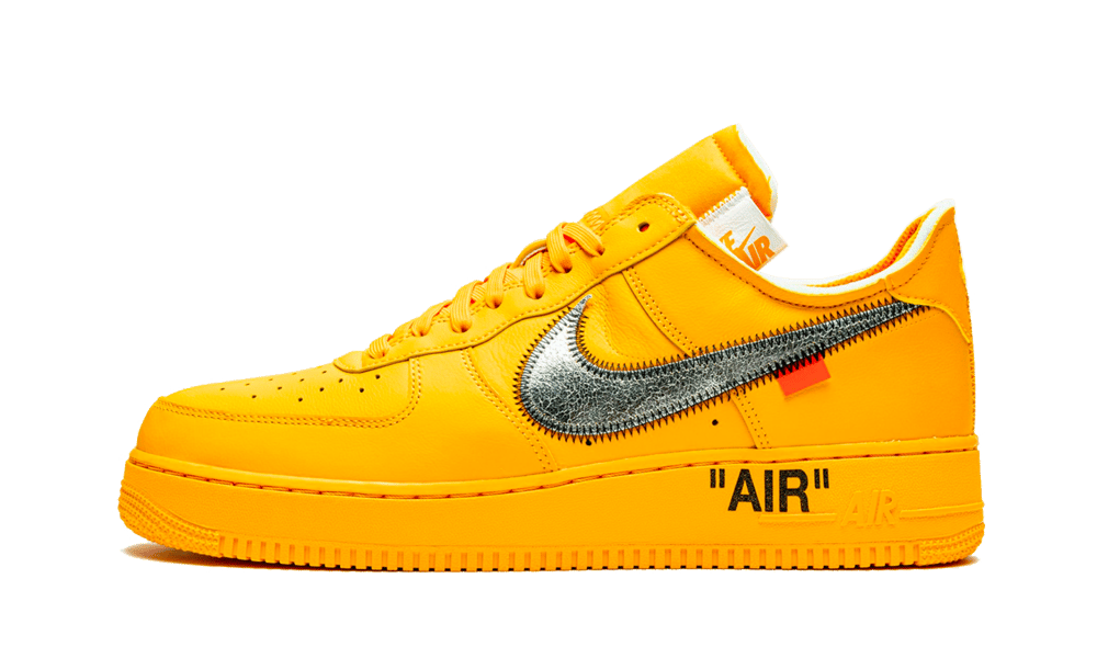 AF1 OFF-W. UNIVERSITY GOLD METALLIC SILVER