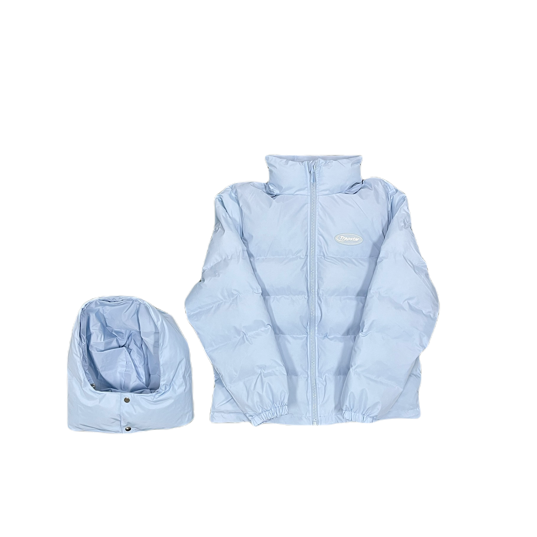 ICE BLUE HYPERDRIVE DETACHABLE HOOD PUFFER
