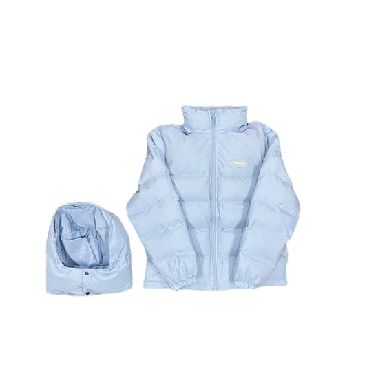 ICE BLUE HYPERDRIVE DETACHABLE HOOD PUFFER
